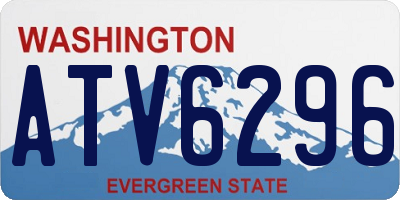 WA license plate ATV6296