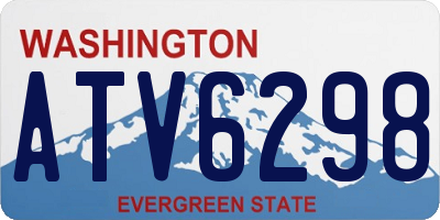 WA license plate ATV6298