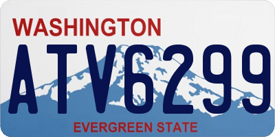 WA license plate ATV6299