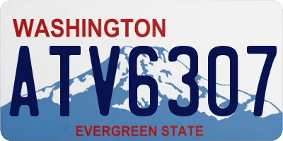 WA license plate ATV6307