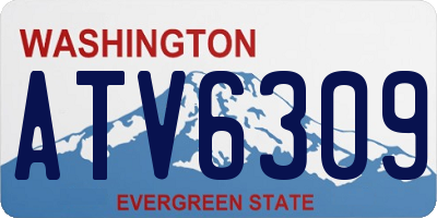 WA license plate ATV6309
