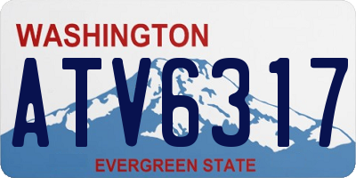 WA license plate ATV6317