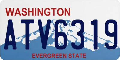 WA license plate ATV6319
