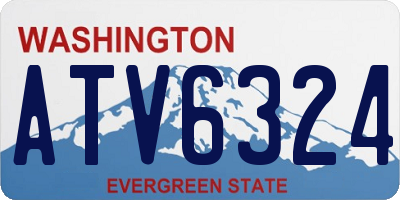 WA license plate ATV6324