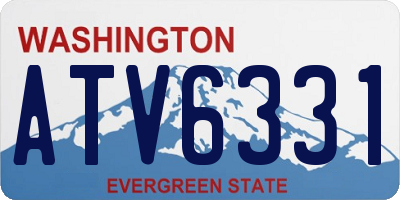 WA license plate ATV6331