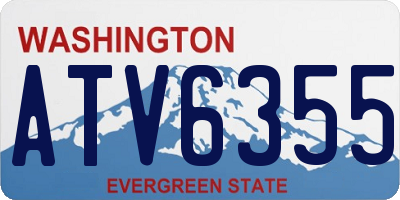 WA license plate ATV6355