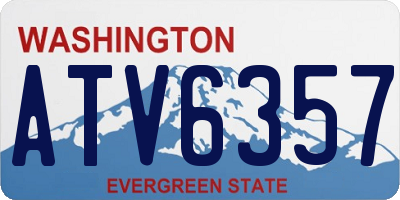 WA license plate ATV6357