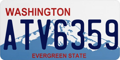WA license plate ATV6359