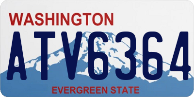 WA license plate ATV6364