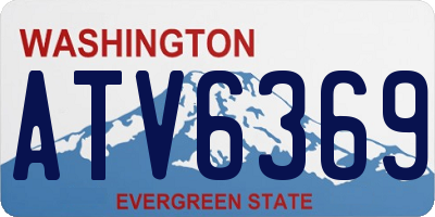 WA license plate ATV6369