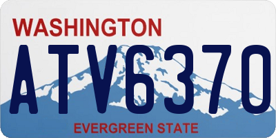 WA license plate ATV6370