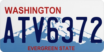 WA license plate ATV6372