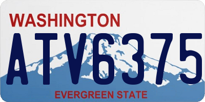 WA license plate ATV6375