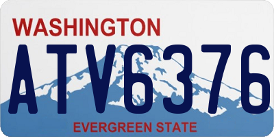 WA license plate ATV6376