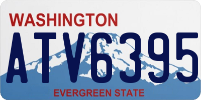 WA license plate ATV6395