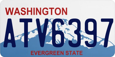 WA license plate ATV6397
