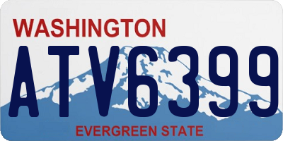 WA license plate ATV6399