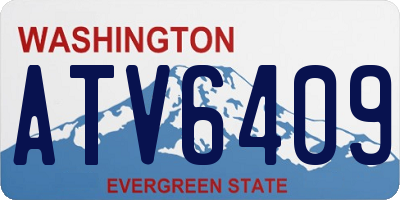 WA license plate ATV6409