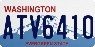 WA license plate ATV6410