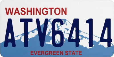 WA license plate ATV6414