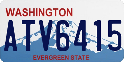 WA license plate ATV6415