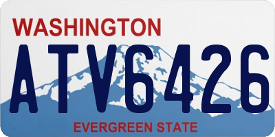WA license plate ATV6426