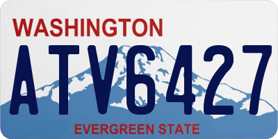 WA license plate ATV6427
