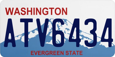 WA license plate ATV6434
