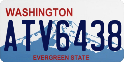 WA license plate ATV6438