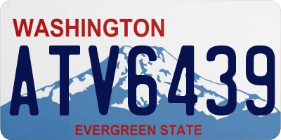 WA license plate ATV6439