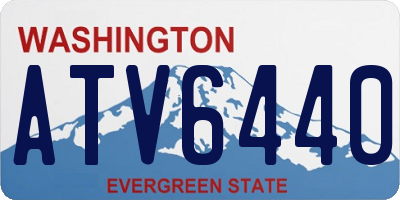 WA license plate ATV6440