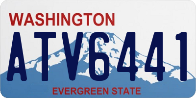 WA license plate ATV6441
