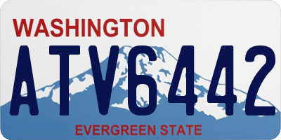 WA license plate ATV6442