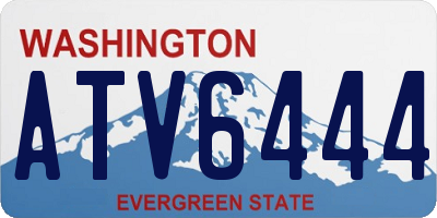 WA license plate ATV6444