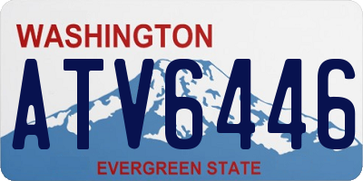 WA license plate ATV6446