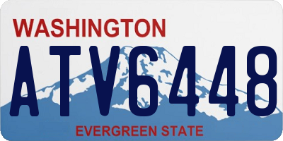 WA license plate ATV6448