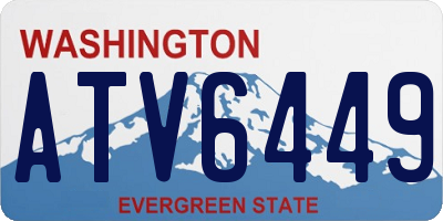 WA license plate ATV6449