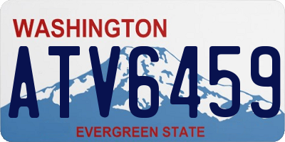 WA license plate ATV6459