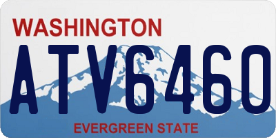 WA license plate ATV6460
