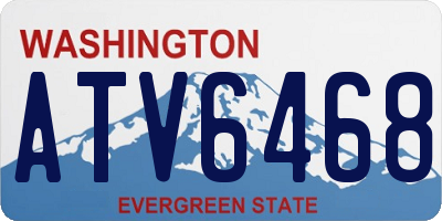WA license plate ATV6468