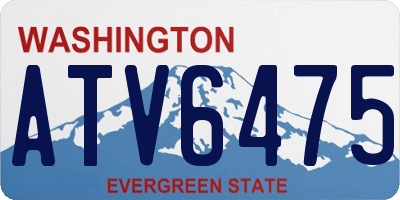 WA license plate ATV6475