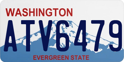WA license plate ATV6479