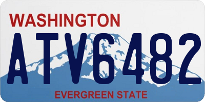 WA license plate ATV6482