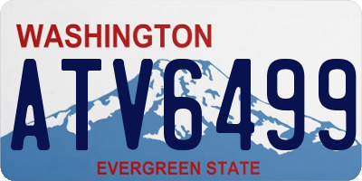 WA license plate ATV6499