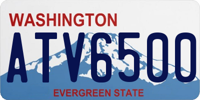 WA license plate ATV6500