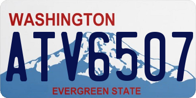 WA license plate ATV6507