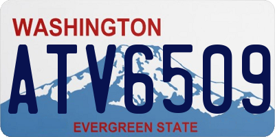 WA license plate ATV6509
