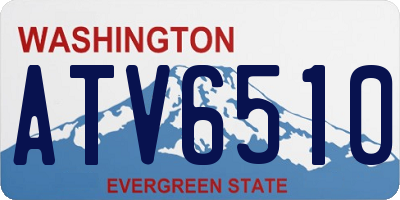 WA license plate ATV6510