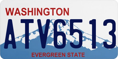 WA license plate ATV6513