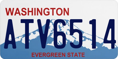 WA license plate ATV6514